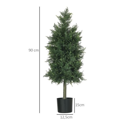 Lot De 2 Sapins Artificiels Cedric Vert