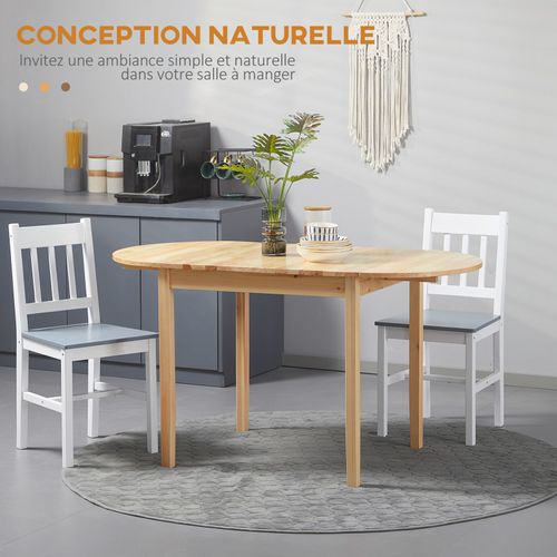 Table Ovale Pliante Jenny Bois De Pin