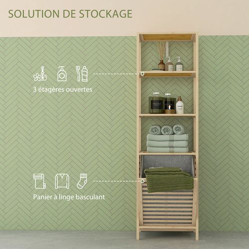 Etagère Salle De Bains Laurie Bambou