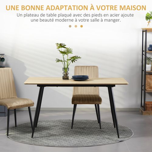 Table Rectangle Sylvie Bois Et Noir