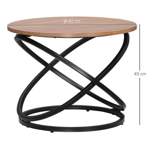 Table Basse Kwame Aspect Bois Et Noire