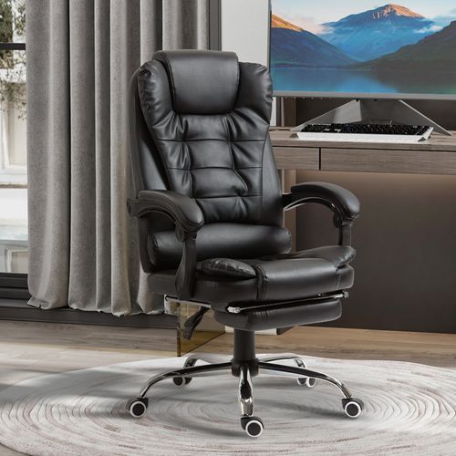 Fauteuil De Bureau Avec Repose-pieds Ender Noir