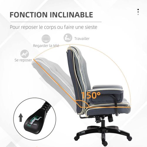 Fauteuil De Bureau Ergonomique Antonio Gris
