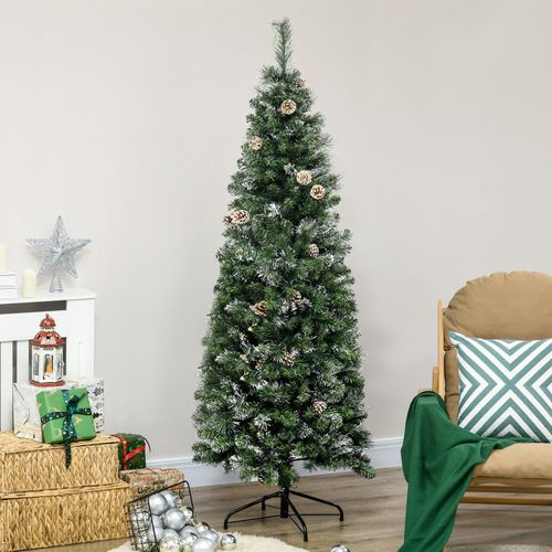 Sapin De Noël Artificiel Enneigé Marnie Vert Et Blanc 180 Cm