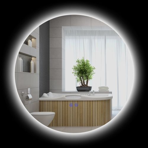 Miroir Rond Lumineux Leonidas 60 Cm