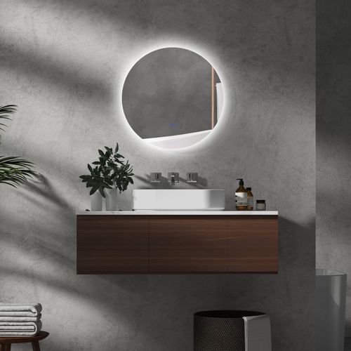 Miroir Rond Lumineux Leonidas 60 Cm