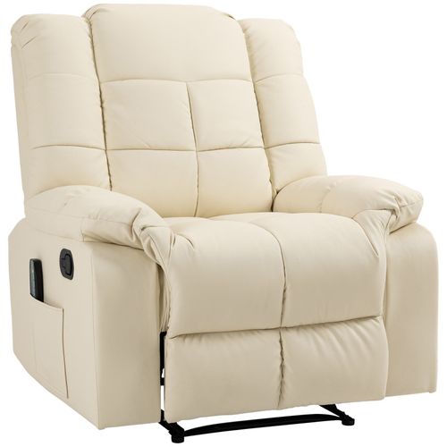 Fauteuil De Relaxation Massant Eleonore Crème