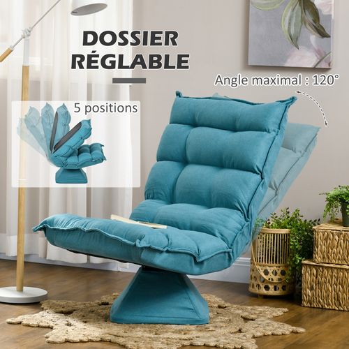 Fauteuil Lounge Design Michael Turquoise
