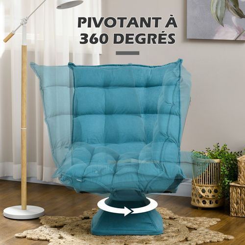 Fauteuil Lounge Design Michael Turquoise