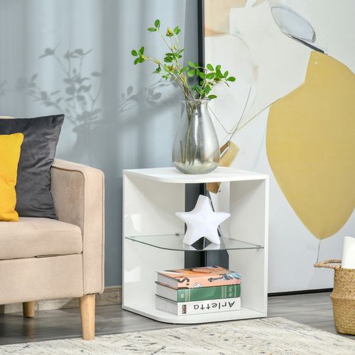 Table Basse Verre Randy Blanc