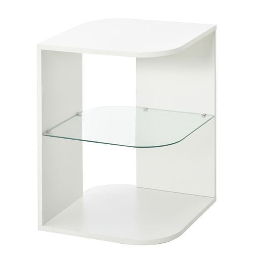 Table Basse Verre Randy Blanc