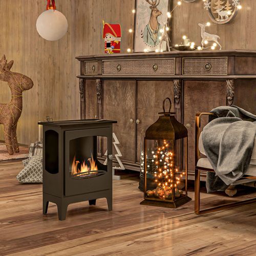 Cheminée Bioéthanol Sur Pieds Melany Noire