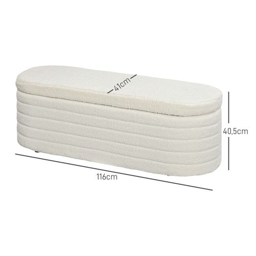 Banc Coffre Meddi Crème