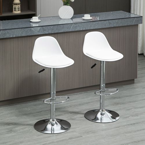 Lot De 2 Tabourets De Bar Appolon Blancs