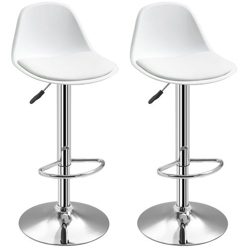 Lot De 2 Tabourets De Bar Appolon Blancs