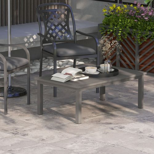 Table Basse De Jardin Luke Effet Bois Brun