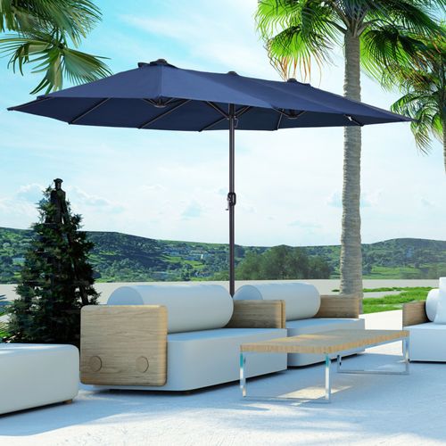 Parasol Droit De Jardin XXL Variolu Bleu