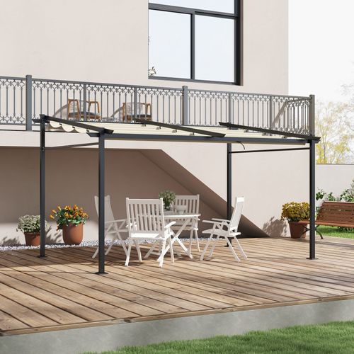 Pergola Rétractable 3,97 X 2,95 Cm Angela Beige