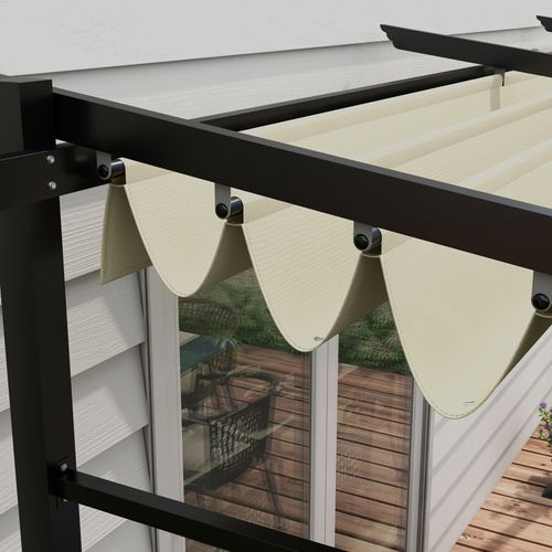 Pergola Rétractable 3,97 X 2,95 Cm Angela Beige