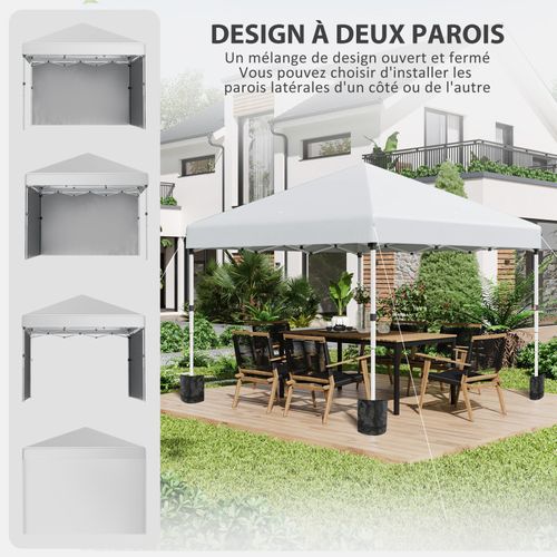 Tonnelle De Jardin Pop-up Pliante Dorian Gris Clair