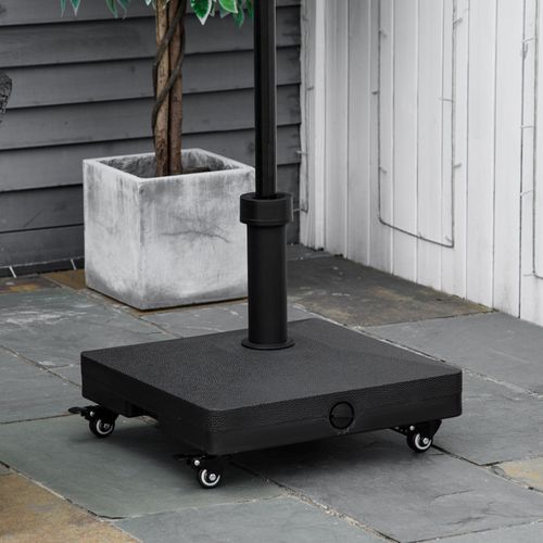 Pied De Parasol Carré à Roulettes Simba Noir