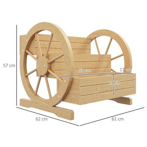 Jardinière Sur Pied Carré Potager 3 Étages Style Rustique Chic