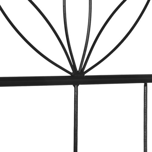 Lot De 2 Treillis De Jardin - Dim. 51l X 152h Cm - Métal Époxy Noir