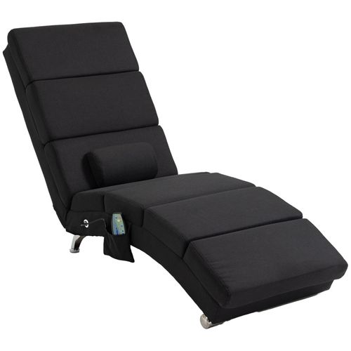 Fauteuil Relax Massant Chauffant Design Métal Chromé Tissu