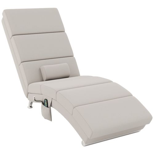 Fauteuil Relax Massant Chauffant Design Métal Chromé Tissu