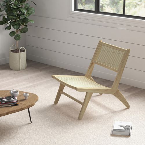 Fauteuil Lounge - Assise, Dossier Aspect Cannage - Bois Hévéa