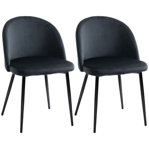 Lot De 2 Chaises De Visiteur Design Scandinave Velours