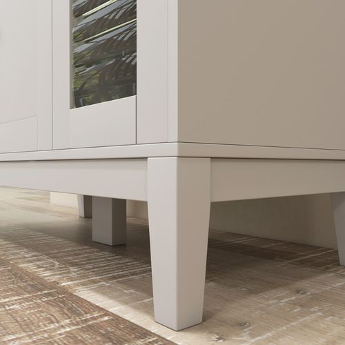 Buffet Style Classique Chic 3 Portes 3 Étagères Niche Petit Électroménager