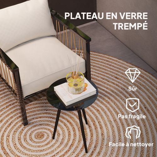 Table Basse Ronde Pacry Noire