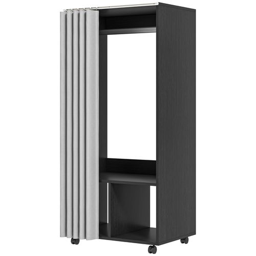 Armoire Penderie Sur Roulettes Widow Noire Et Grise