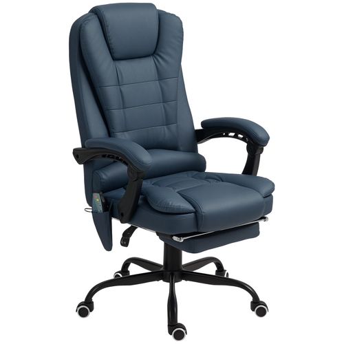 Fauteuil De Direction Massant Paolo Bleu