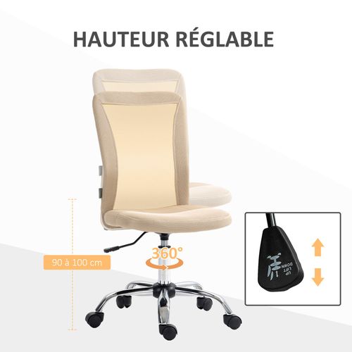 Chaise De Bureau Chrissy Beige