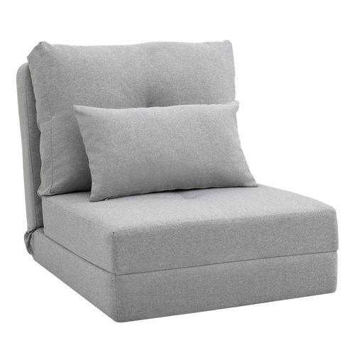 Chauffeuse Dossier Inclinable Avec Coussin Molina Gris