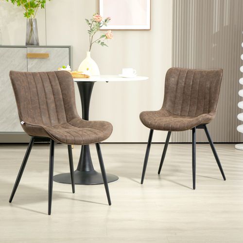 Lot De 2 Chaises Design Envy Marron