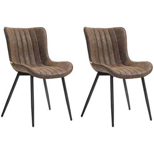 Lot De 2 Chaises Design Envy Marron