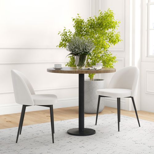 Lot De 2 Chaises Design Ivory Crème