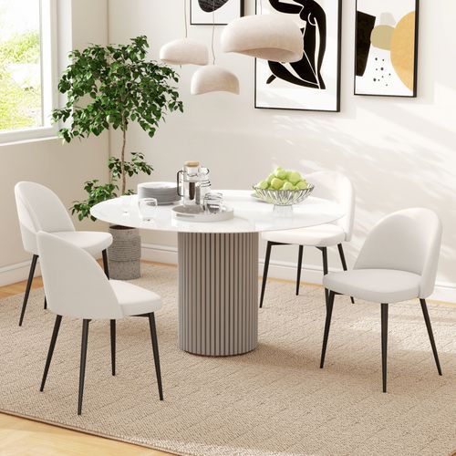 Lot De 2 Chaises Design Ivory Crème