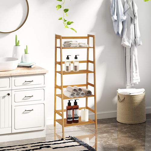 Etagère Échelle 4 Niveaux Junon Bambou
