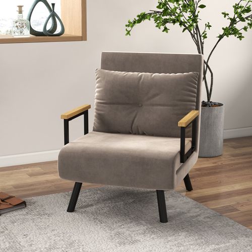 Fauteuil Design Convertible Benko Gris
