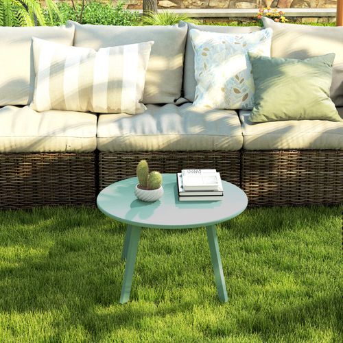 Table Ronde Basse De Jardin 70 X 42 Lycos Vert D’eau