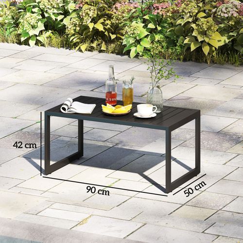 Table Basse De Jardin Barros Noire