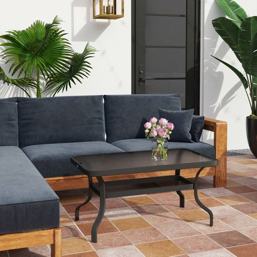 Table Basse De Jardin Ryvios Noire