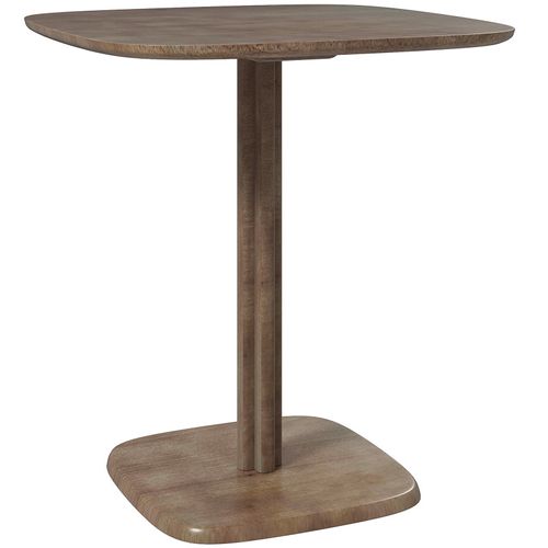 Table à Manger Design Norey Bois D’hévéa Foncé
