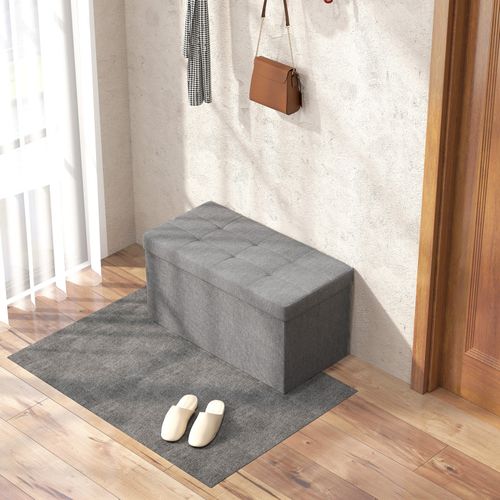 Pouf De Rangement Kapey Gris Clair