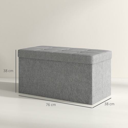 Pouf De Rangement Kapey Gris Clair