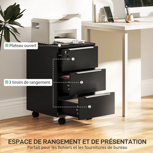 Caisson De Bureau Alambra Noir